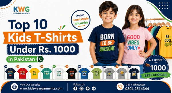 Top 10 Kids T-Shirts Under Rs. 1000 in Pakistan