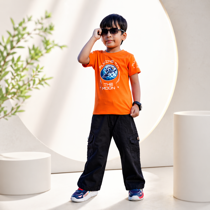 Orange Kids T Shirt