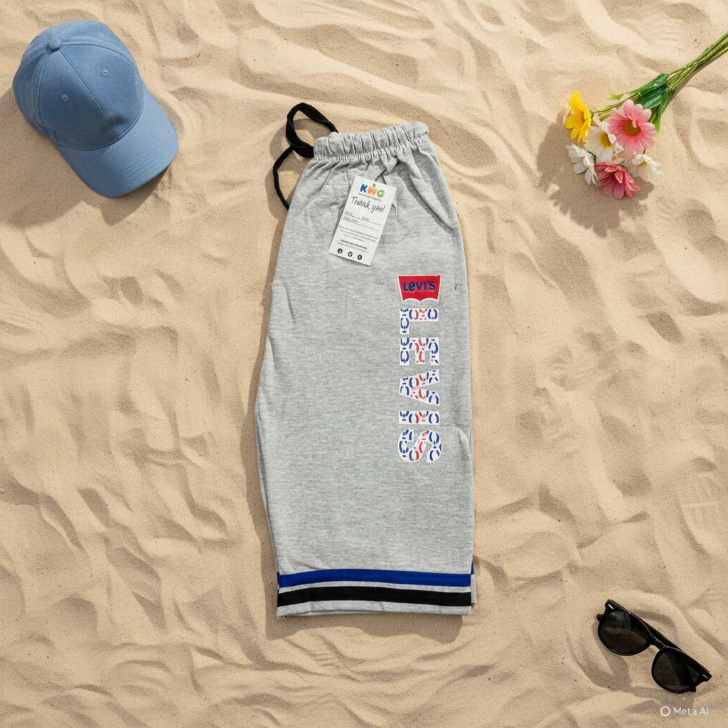 Kids Grey Levi’s Logo Drawstring Shorts