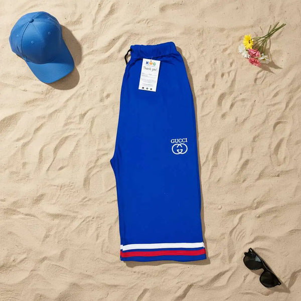 Royal Blue Gucci Logo Jersey Shorts