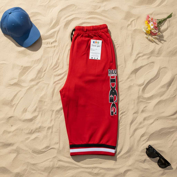 Kids Red D&G Logo Drawstring Shorts