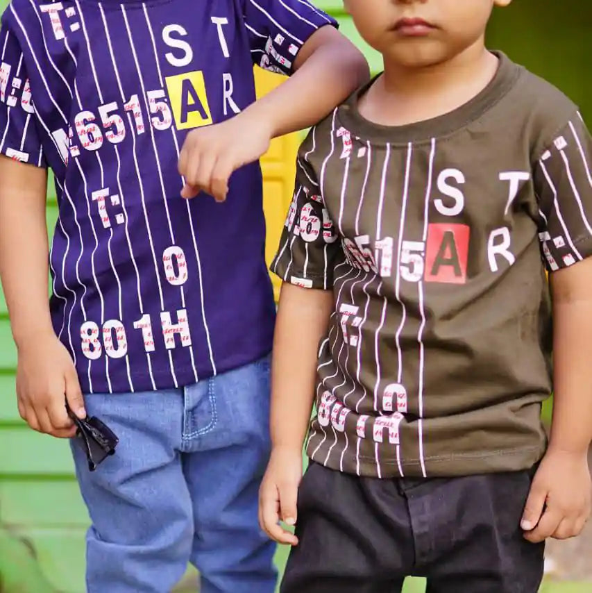 Little Star Line Cotton T-Shirt
