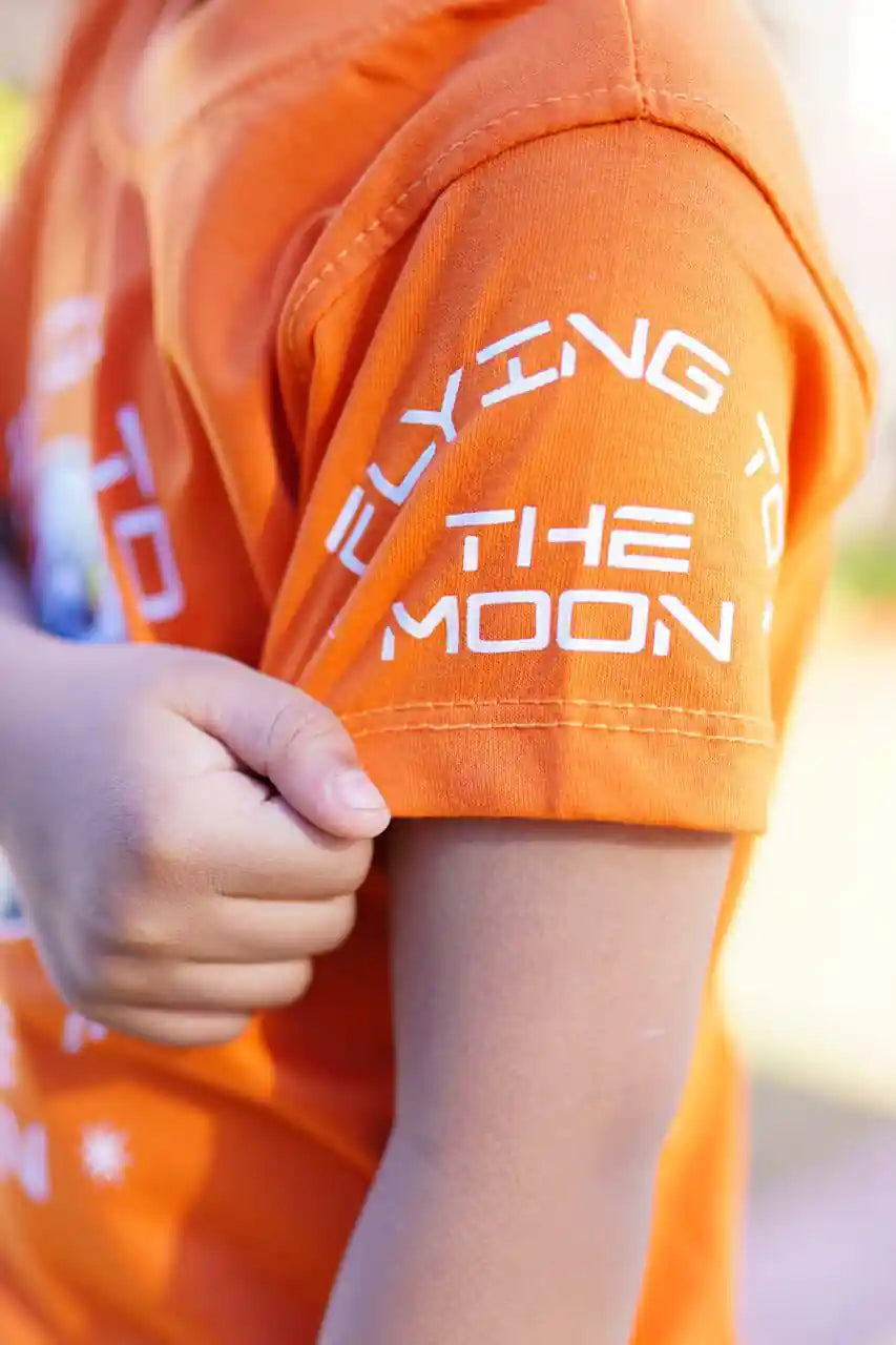 Orange Little Orbit Comfort Tee