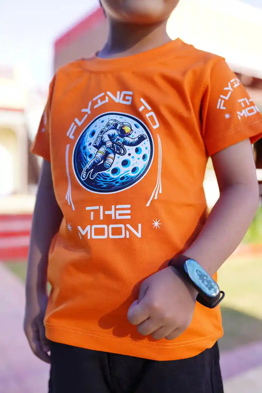 Orange Little Orbit Comfort Tee