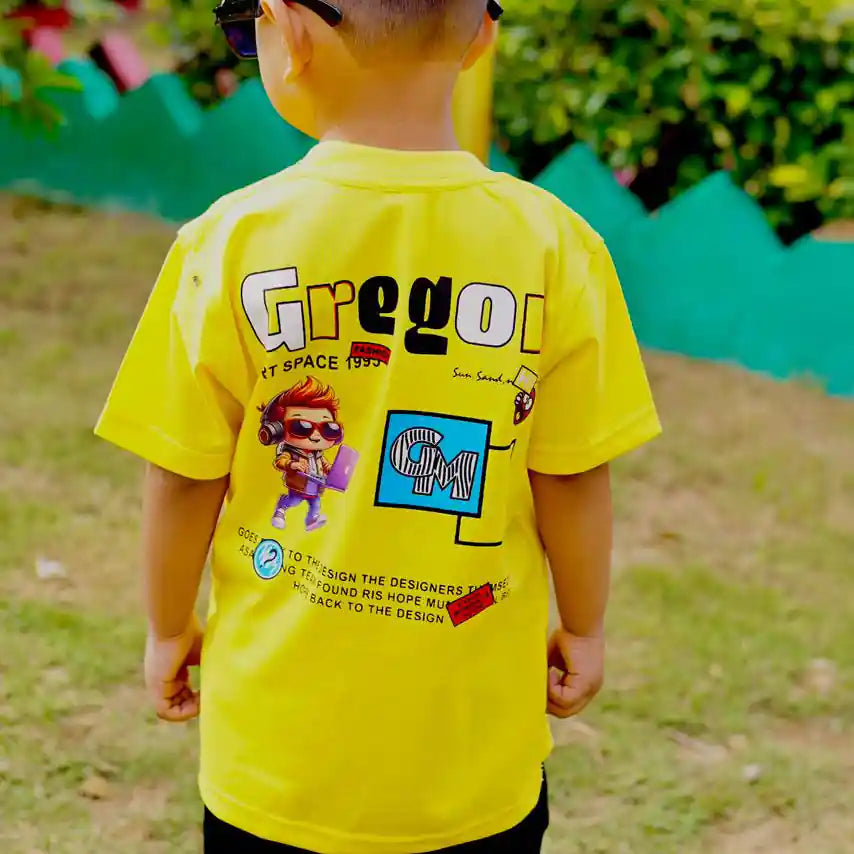 Yellow Gregor Summer Wear T-Shirt