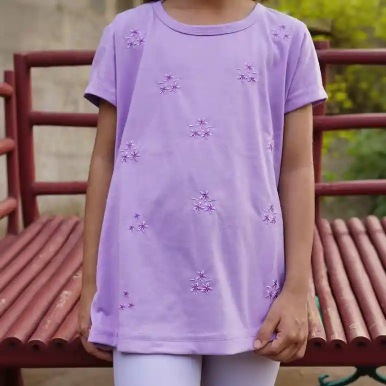 Purple Mini Star Fit T-Shirt