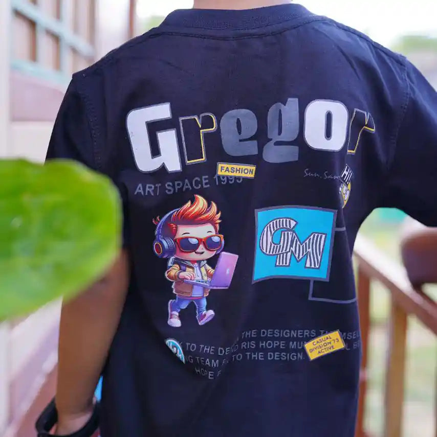 Black Gregor Summer Wear T-Shirt