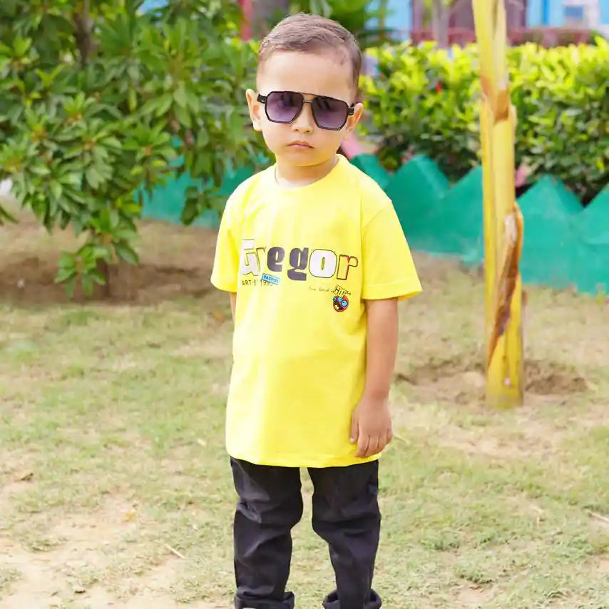 Yellow Gregor Summer Wear T-Shirt