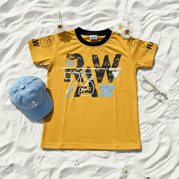 Mustard RAW 75 Athletic Graphic T-Shirt