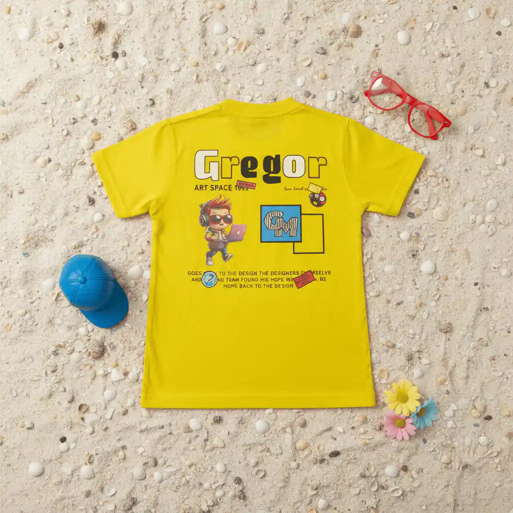 Yellow Gregor Summer Wear T-Shirt