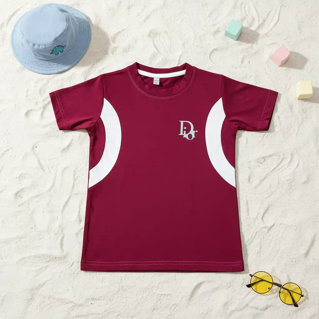 Maroon Jersey Fabric T-Shirt