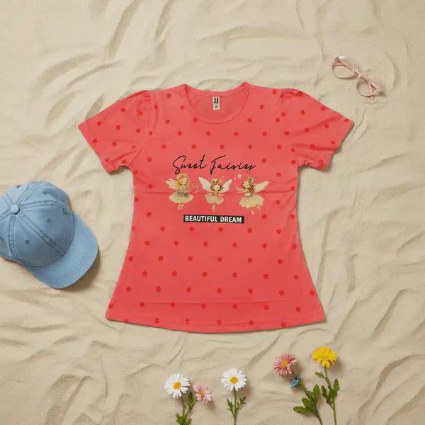 Pink Sweet Fairies Girls Top shirt