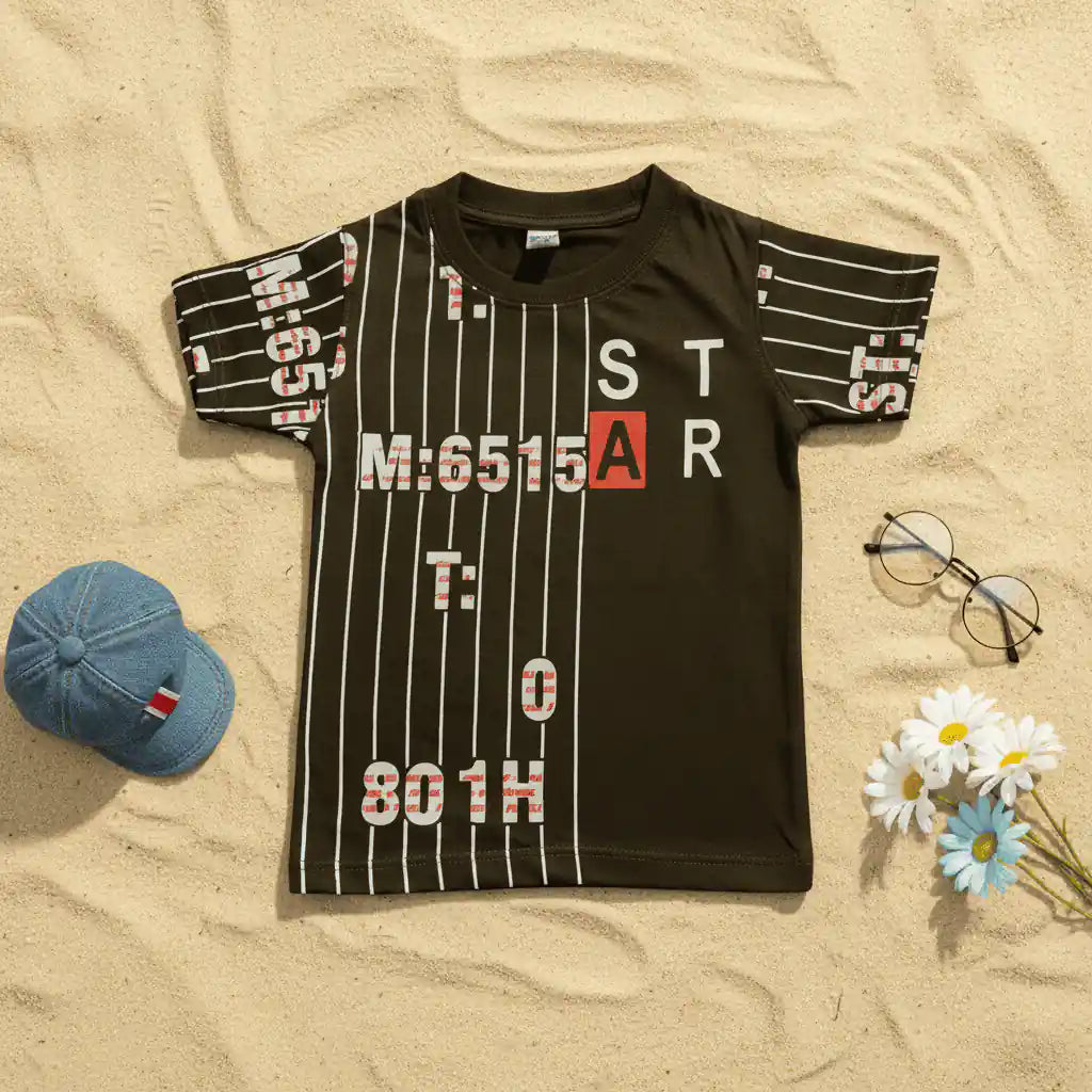 Little Star Line Cotton T-Shirt