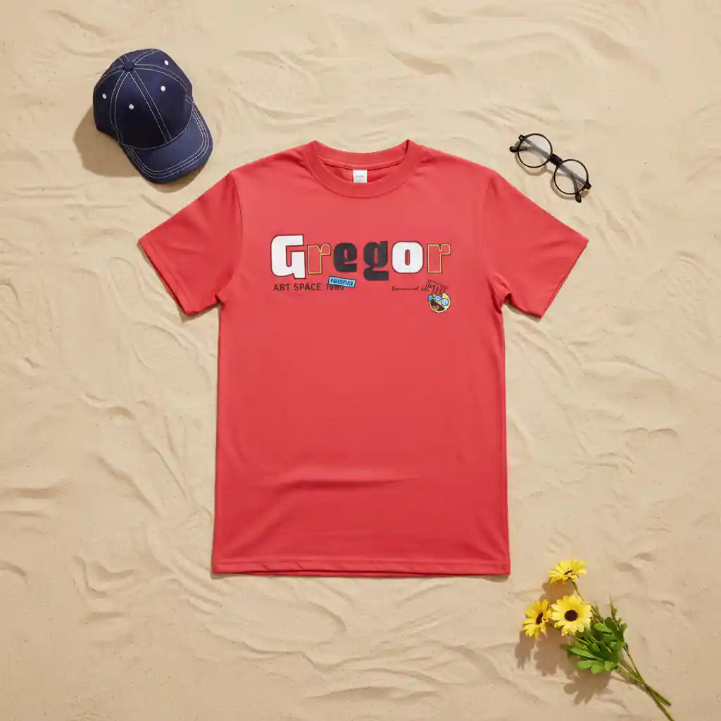 Coral Pink Gregor Summer Wear T-shirt