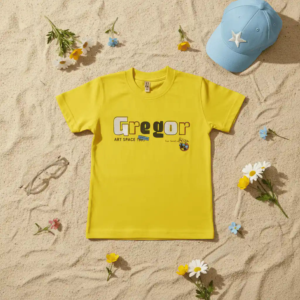 Yellow Gregor Summer Wear T-Shirt