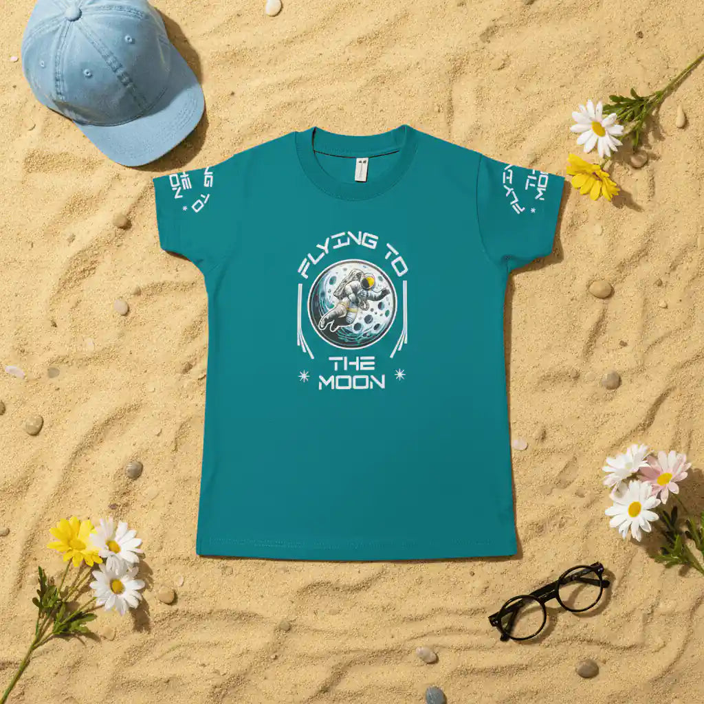 Flying to The Moon Kids T-Shirt