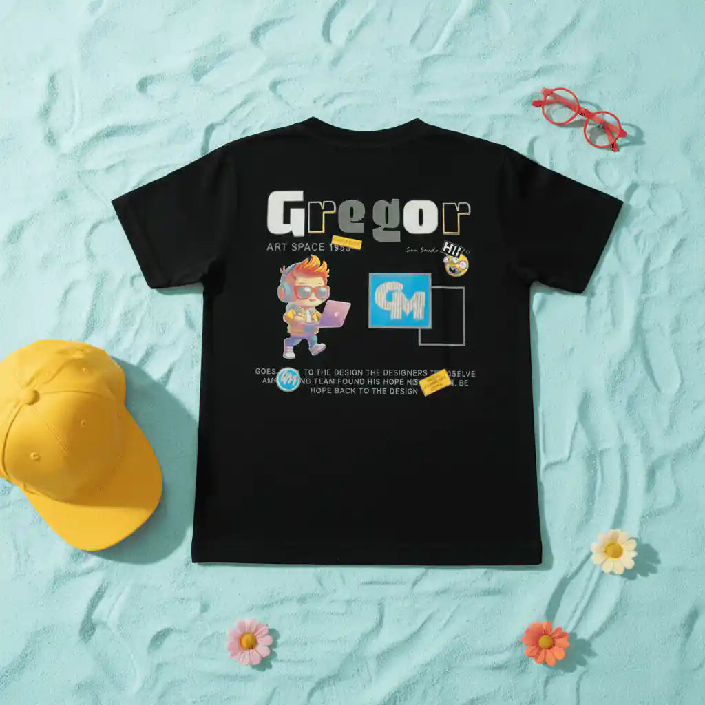 Black Gregor Summer Wear T-Shirt
